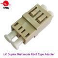 LC Duplex Multimode RJ45 Typ Faseroptik Adapter